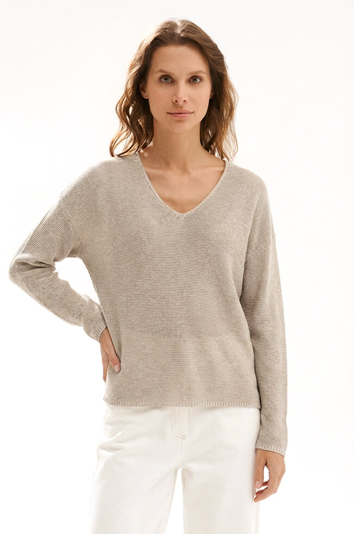 23573 Пуловер женский (бежевый)