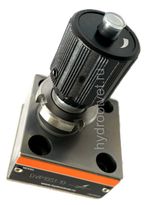 DRVP10-1-10 - Дроссель с обратным клапаном на плиту c рукояткой, Ду10