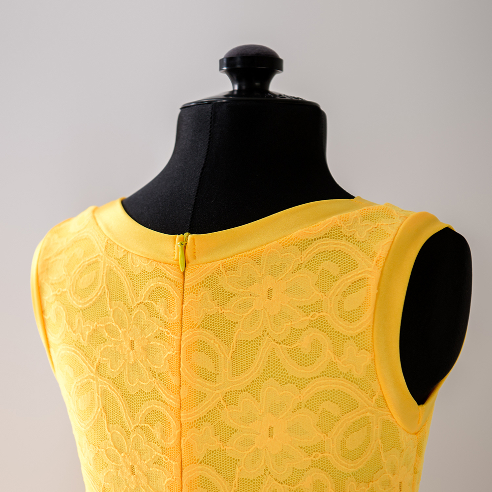 желтое платье для бальных танцев