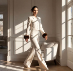 Брюки Силуэт, молочный