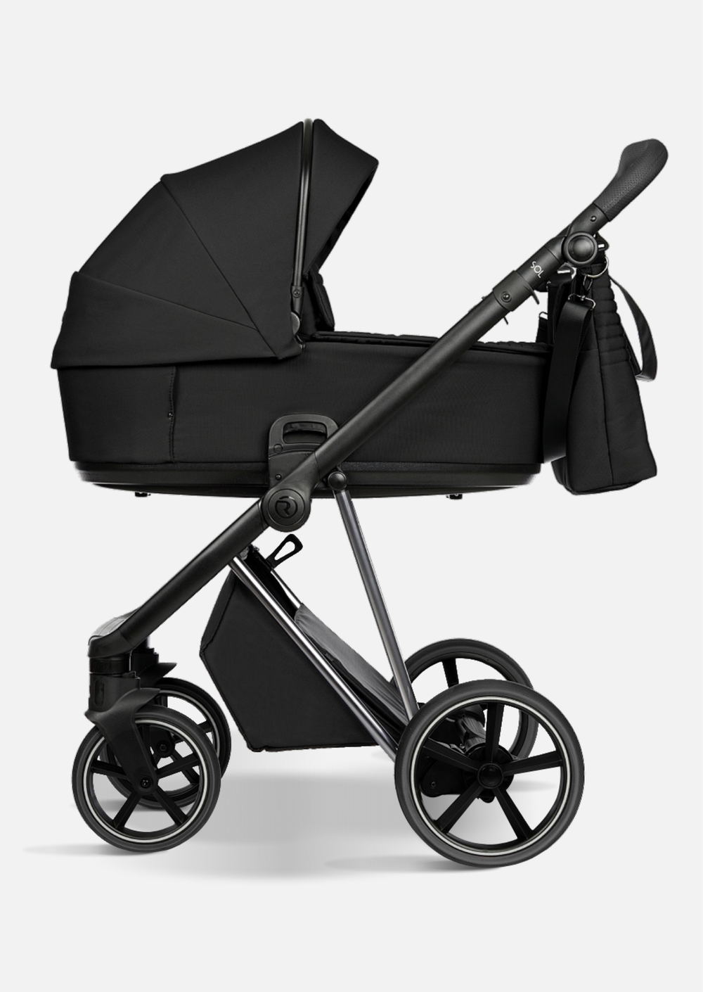 Roan Коляска 2 в 1 Sol Caviar Black Nickel