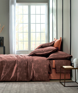 Постельное белье 2 спальное евро Blanc des Vosges Costa Rica Corail