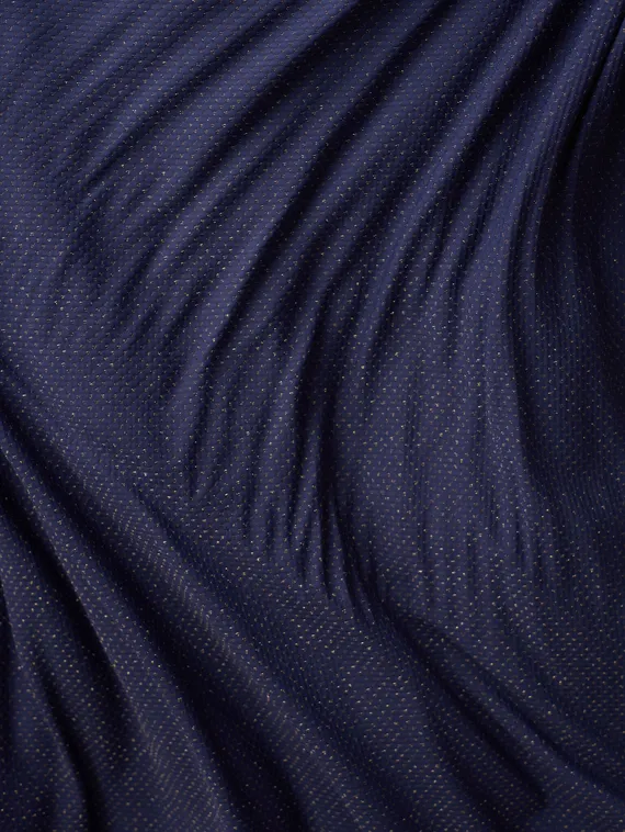 Микрофибра фактурная, жаккард, Турция, т-синий/золото