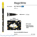 Ручка шариковая 0.5мм синяя "MagicWrite. Гуси" (Bruno Visconti)