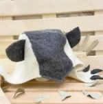 Шапка банная классическая «Кошка», цвет комбинированный, (без упаковки)