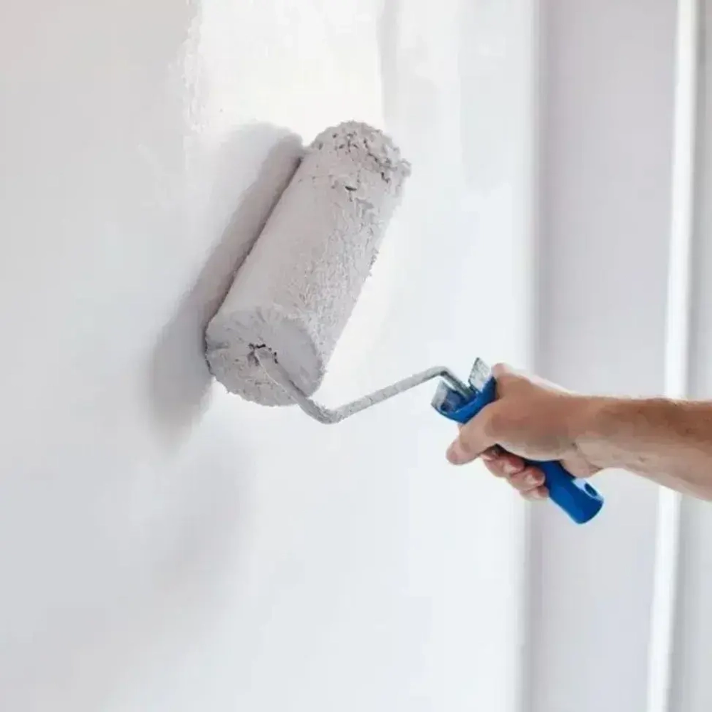 Краска для стен и потолков 1 кг ИРБИС интерьерная, белая, быстросохнущая, акриловая, матовая для внутренних работ