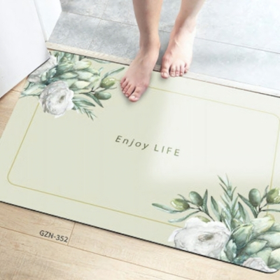 Коврик для ванной комнаты ZALEL 45х75 противоскользящее покрытие GZN-352