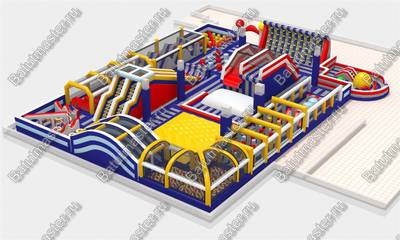 Надувной комплекс "Просторы для забав" 32,5*21,6*5 м