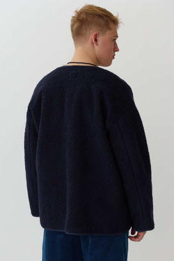 Куртка из синего меха