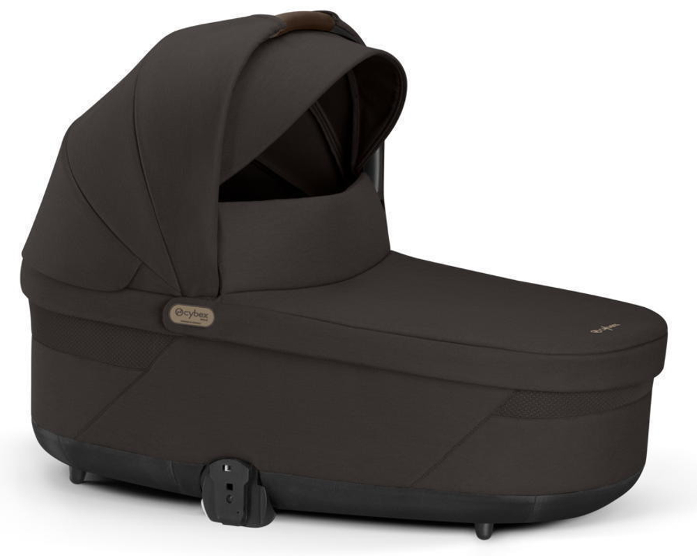Коляска Cybex Balios S Lux TPE complete Aton S2 Moon Black 3 в 1 Chocolate Brown с дождевиками