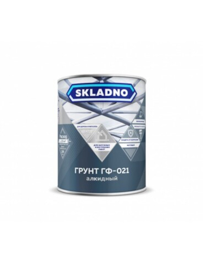 Грунт Skladno ГФ-021, серый, 1,8 кг