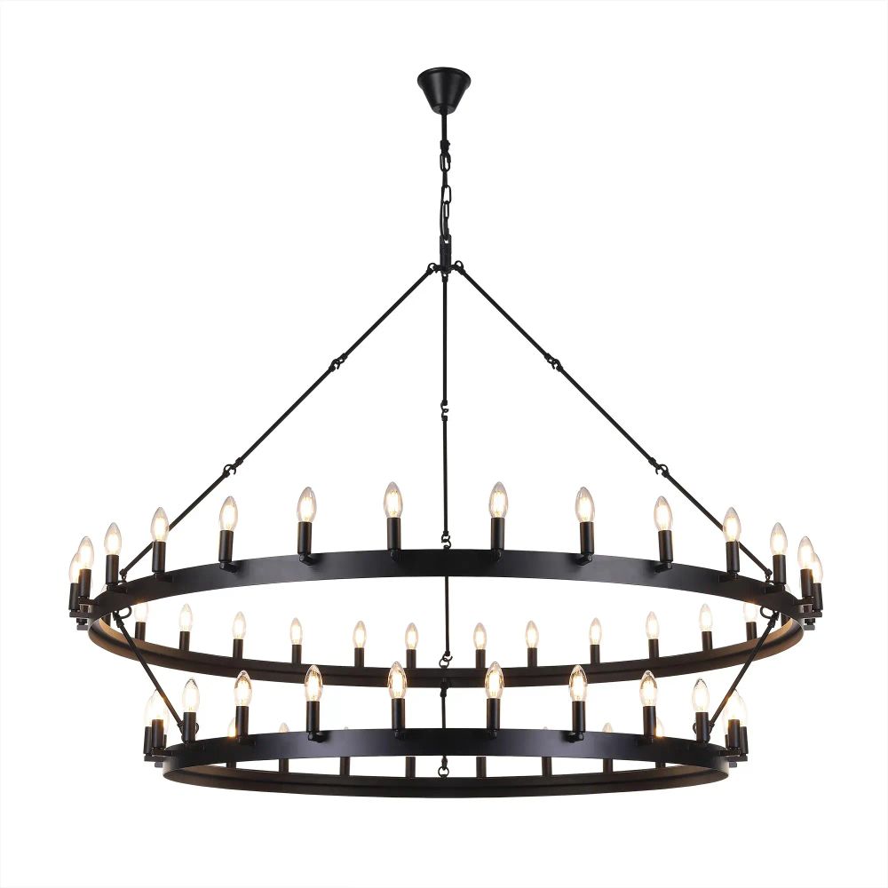 Citilux Смитсон CL470254 Люстра замковая подвесная Чёрная