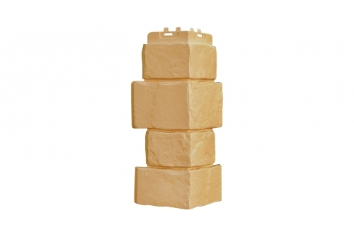 Наружные углы к фасадным панелям GRAND LINE Крупный камень Стандарт Песочный