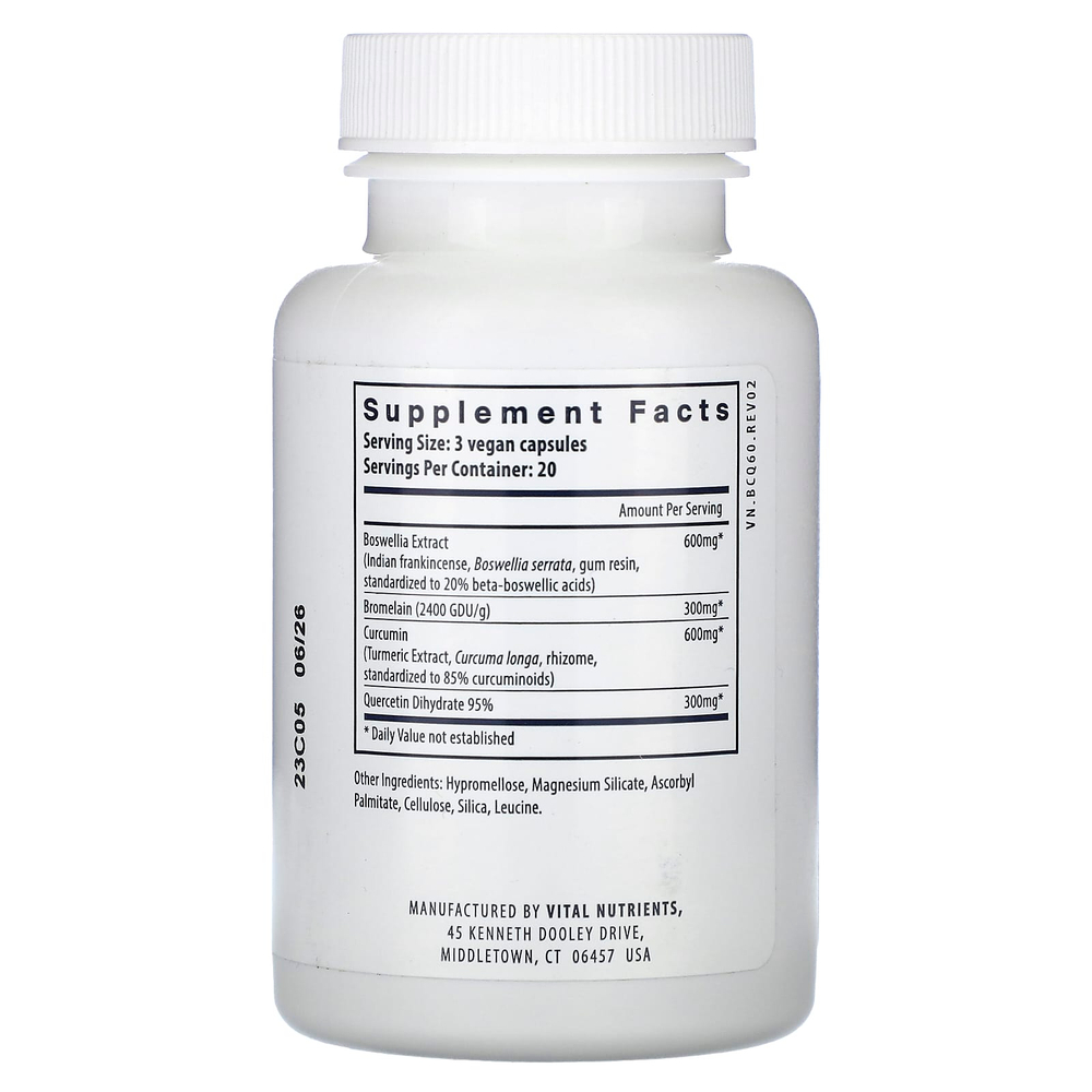 Vital Nutrients, BCQ, 60 веганских капсул