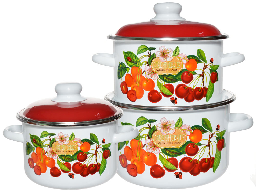 Набор кастрюль "Черешня" №02