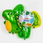 Шар (20''/51 см) Фигура, Пальмовый лист, Зеленый, 1 шт.