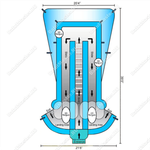 Большой надувной батут-горка "Мишка на севере"