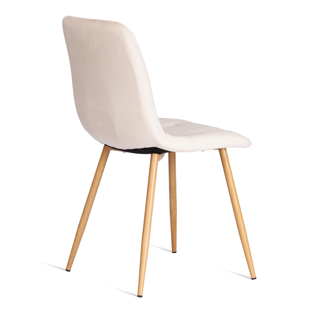 Стул CHILLY (mod. 7094-1) вельвет/металл, 44,5х52,5х86 см, beige (бежевый) HLR2 / натуральный