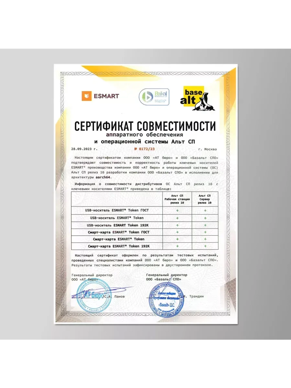 Токен для ЕГАИС, ФСРАР, ЧЗ