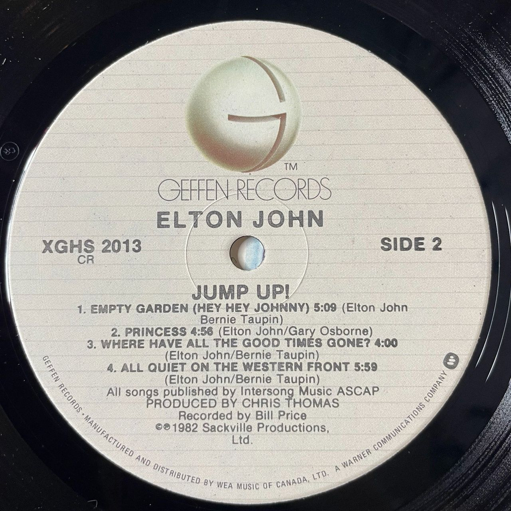 Винтажная виниловая пластинка LP Elton John Jump Up (Canada 1982)
