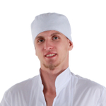 Шапочка повара «Таблетка» белая