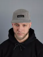 Кепка Antisocial 5 panel Velvet Серая