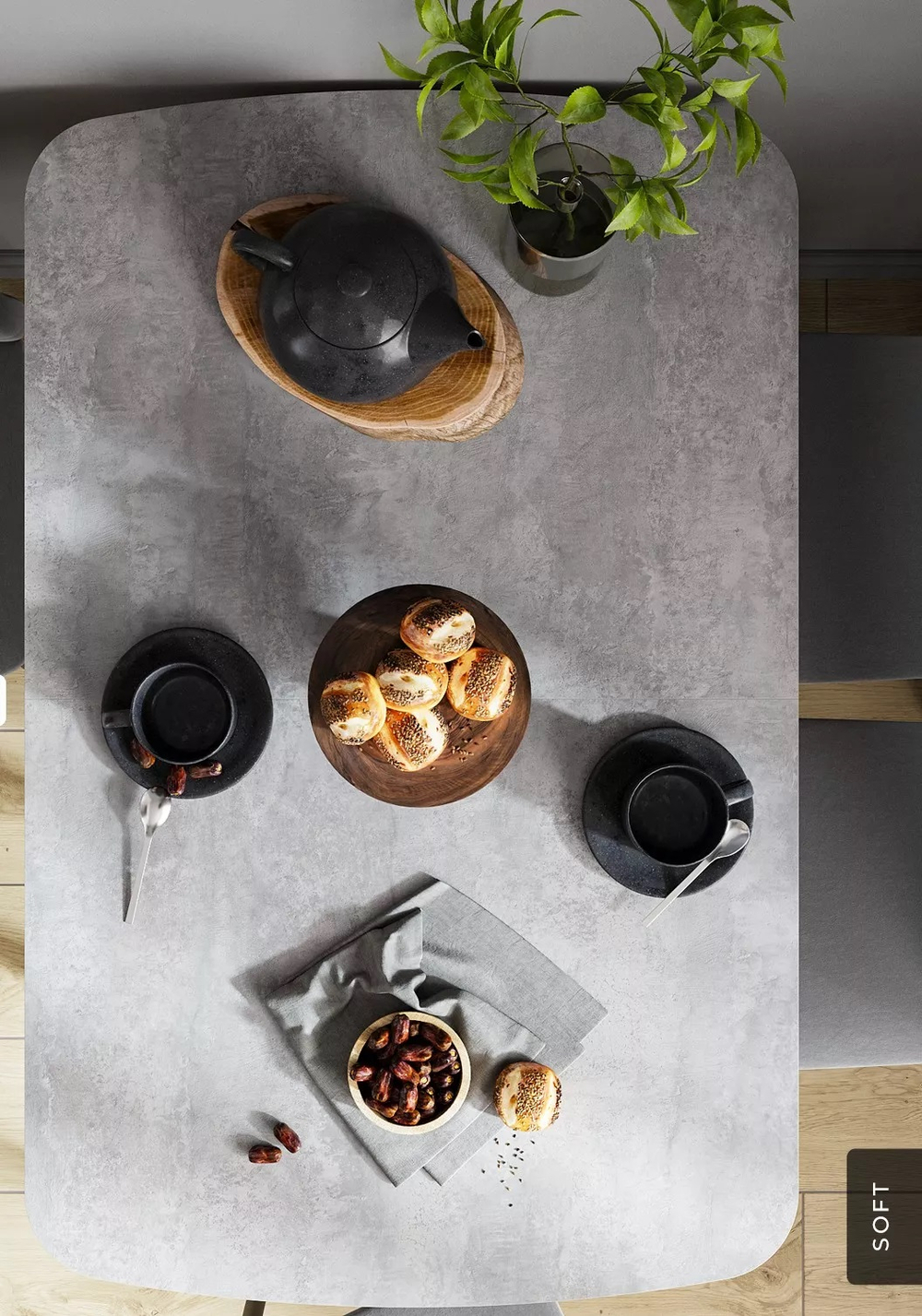 Стол Альт раздвижной ЛДСП В7 Цемент светлый(МТ7)