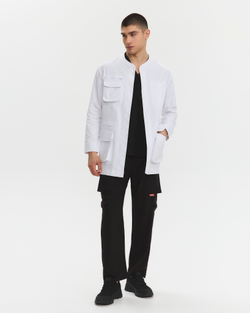 Халат медицинский мужской Прагмо, белый