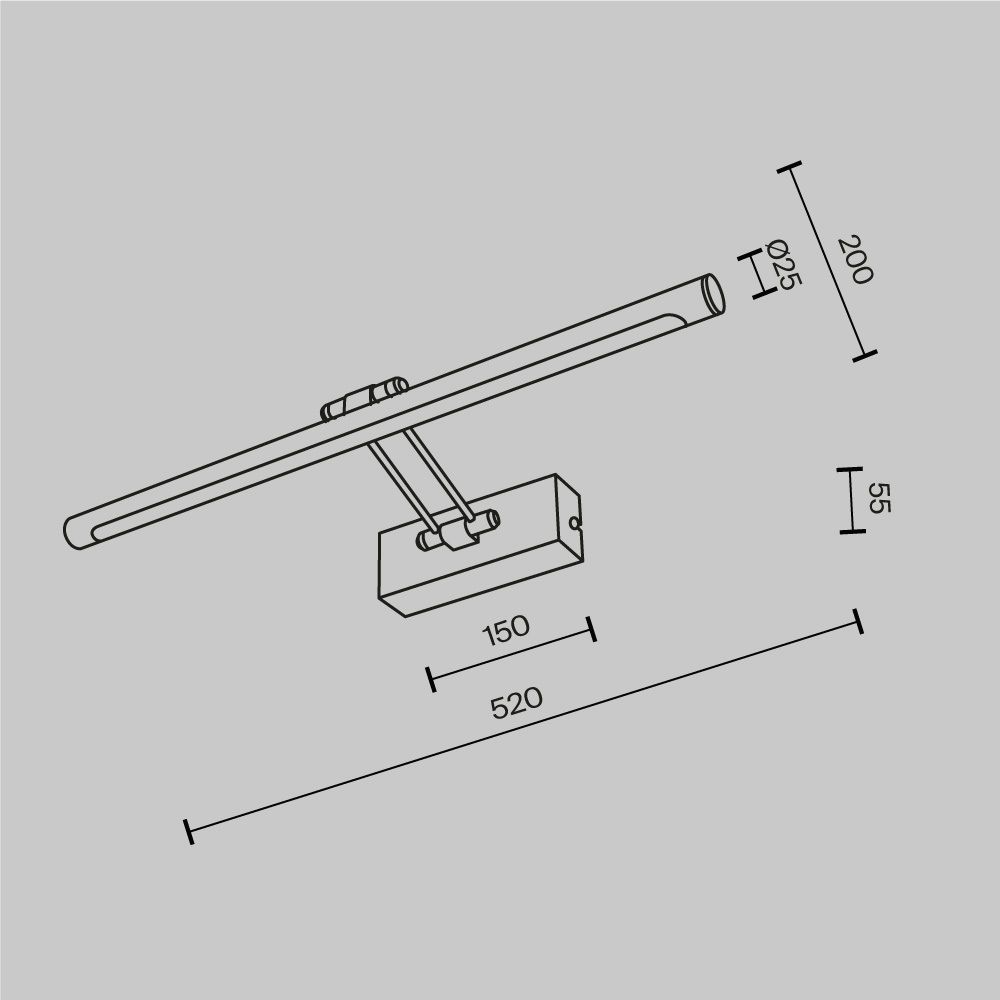 Бра Maytoni   MIR267WL-L12CH3K