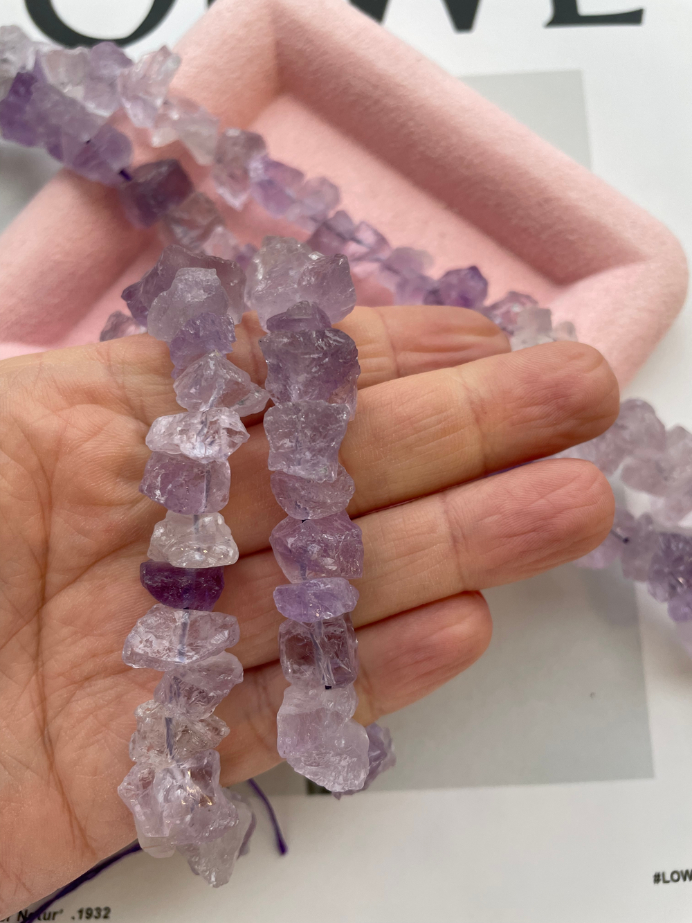 Бусины из необработанного аметиста 10-17мм (1 штука)