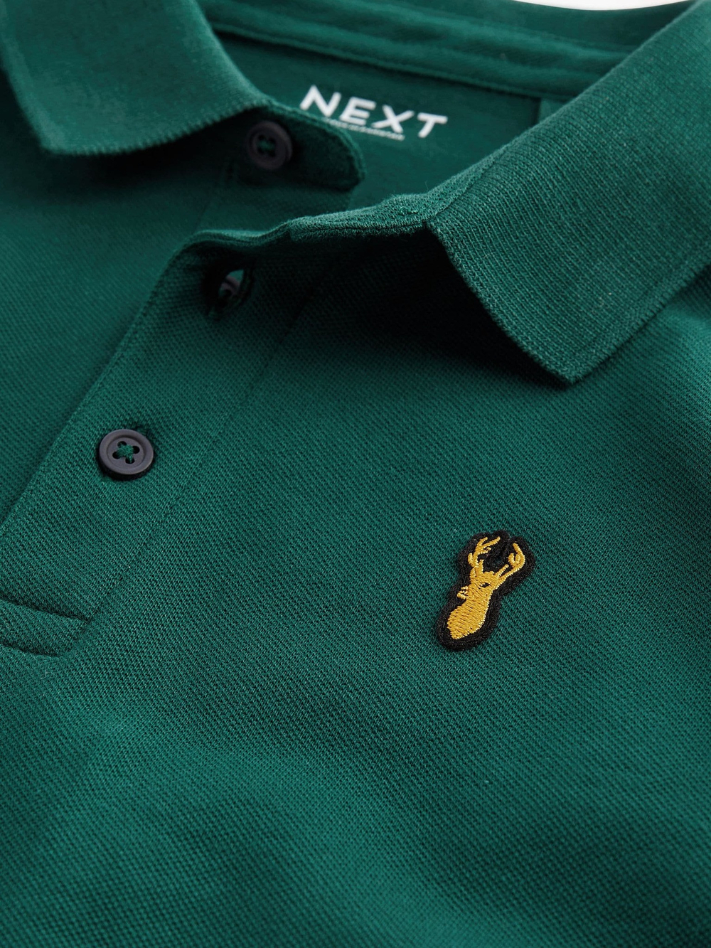 Поло с длинным рукавом для мальчика Next 151-783, Темно-зеленый