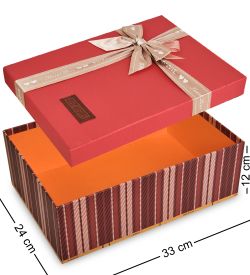 WG-76/3-A Коробка подарочная «Прямоугольник» цв.красный