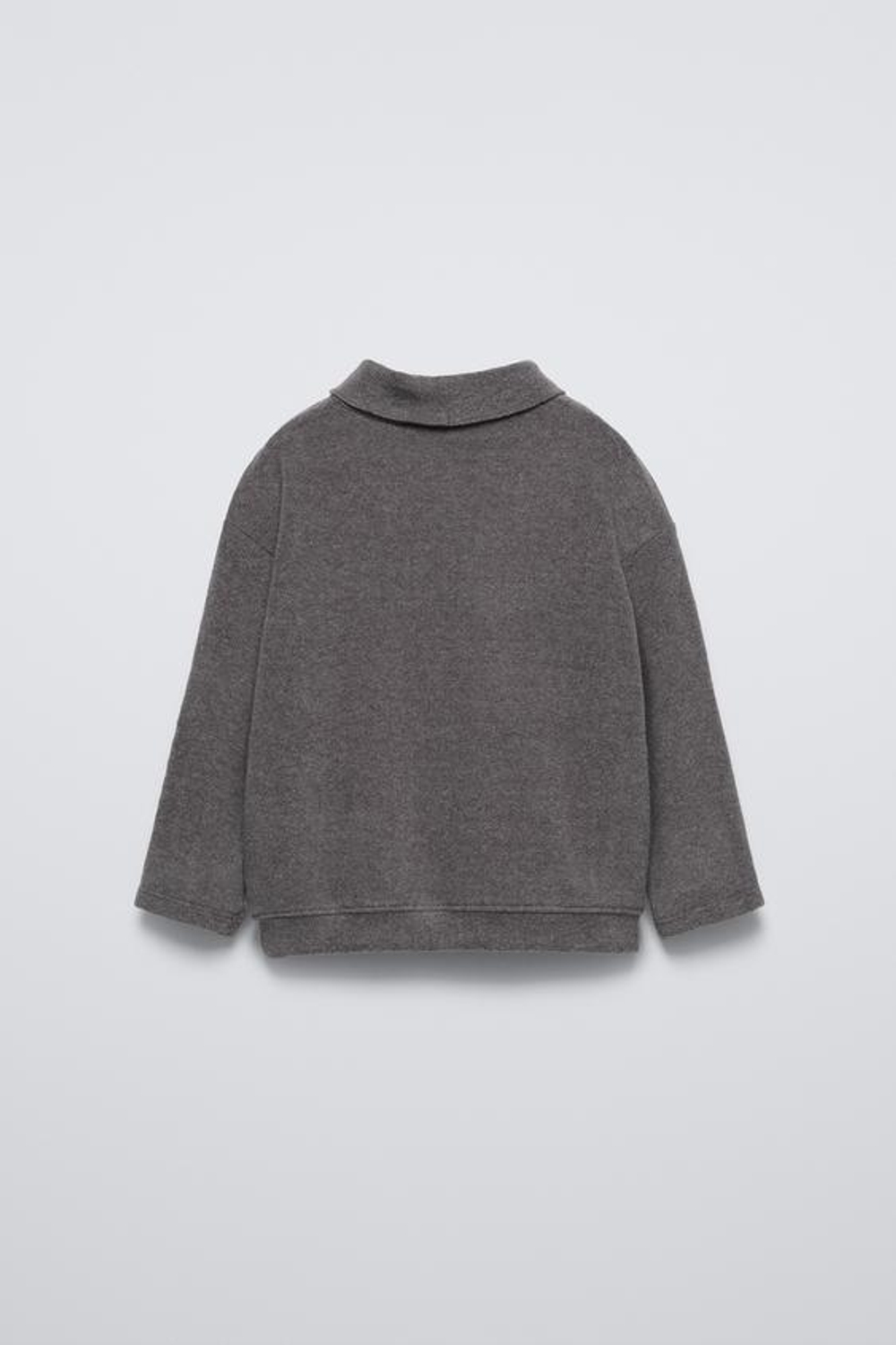 ZARA ТОП SOFT TOUCH С ВЫШИВКОЙ, МЯГКИЙ СЕРЫЙ