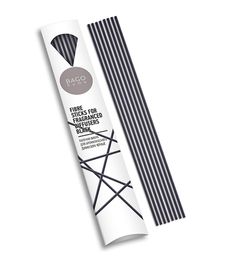 Палочки для ароматического диффузора фибра 20 см черные, Bago home