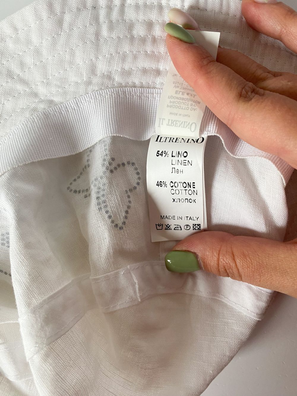 Льняная панама Il Trenino, 128