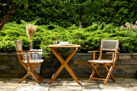 Кофейный комплект Joygarden КАЛИСТО обеденный стулья с подлоктникам, бежевая рогожка