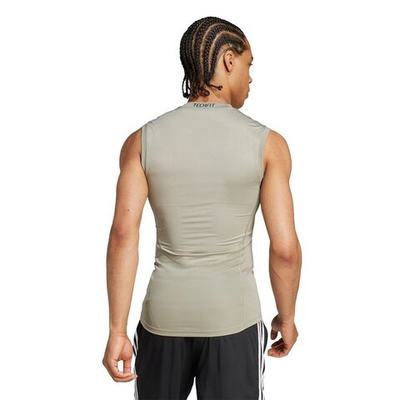 Баскетбольная джерси adidas Techfit Compression Training Sleeveless T-shirt, Green