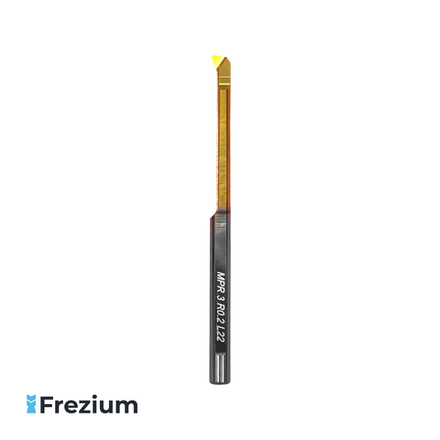 Мини резец расточной по металлу с внутренним подводом под СОЖ "Carmex" (MPR 3 R0.2 L22)