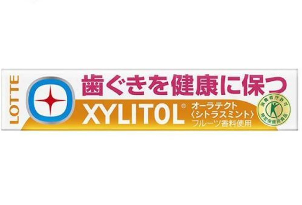 Резинка жевательная Xylitol Oratect цитрусовая мята, Lotte, 21г