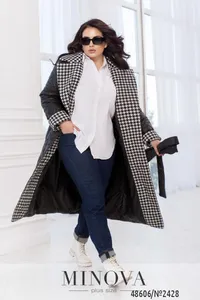Куртка 2428-черный-белый Minova