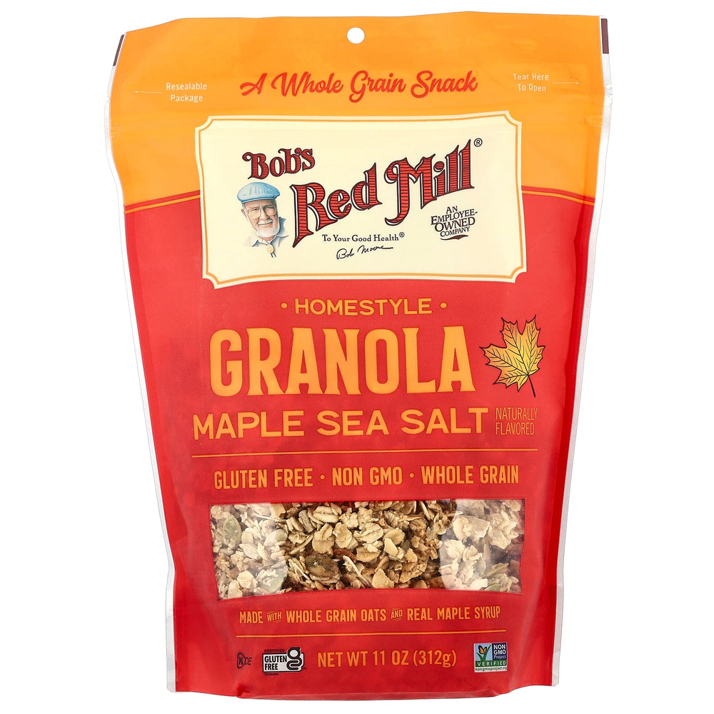 Bob's Red Mill, гранола по-домашнему, с кленовым сиропом и морской солью, 312 г (11 унций)