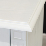 Прикроватная тумба с ящиком и дверью Харви с филенкой для спальни в викторианском стиле, тумба прикроватная деревянная белая с ящиком и дверцей на ножках напольная из массива сосны