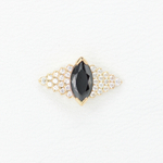 Avant tops with colored gem