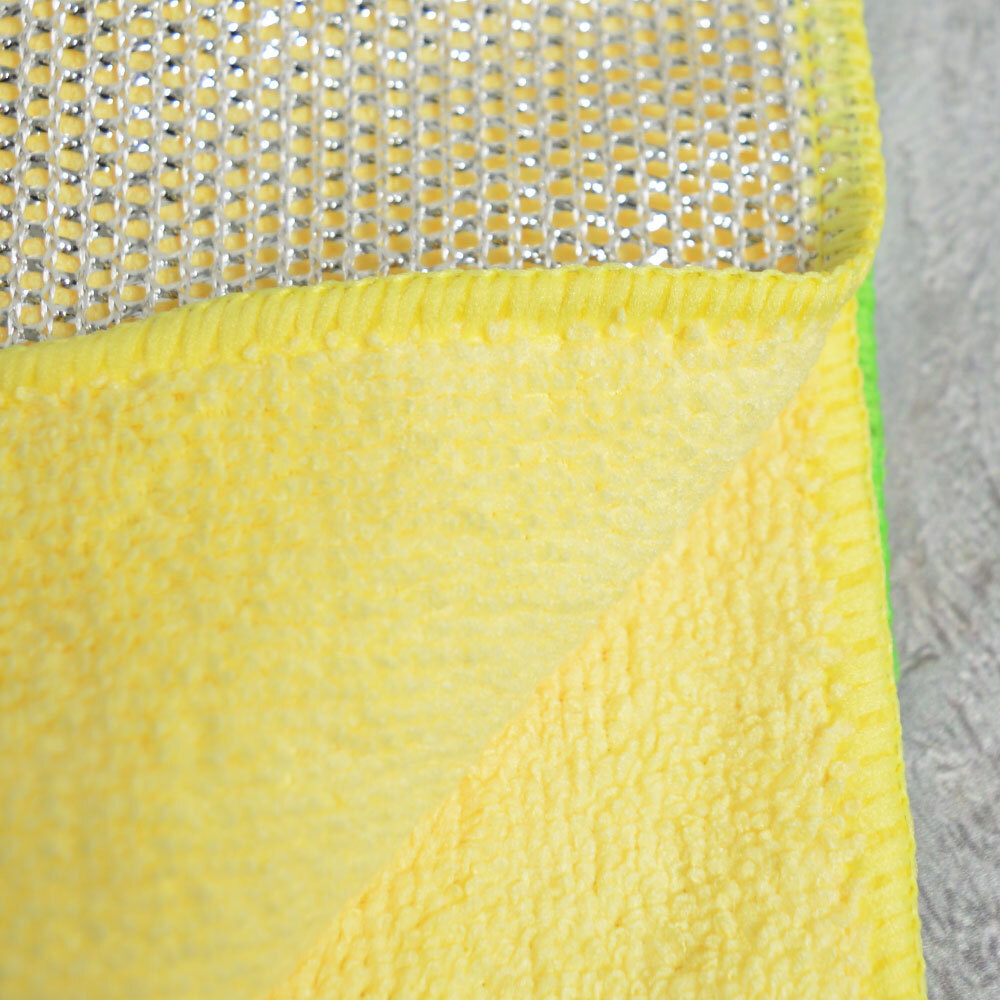 Салфетка для уборки 20*20см 2шт, лавсан с металлизированной нитью, NNDC30