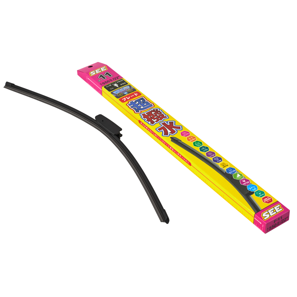 Щетка стеклоочистителя бескаркасная SEE 550mm (22''), F-11