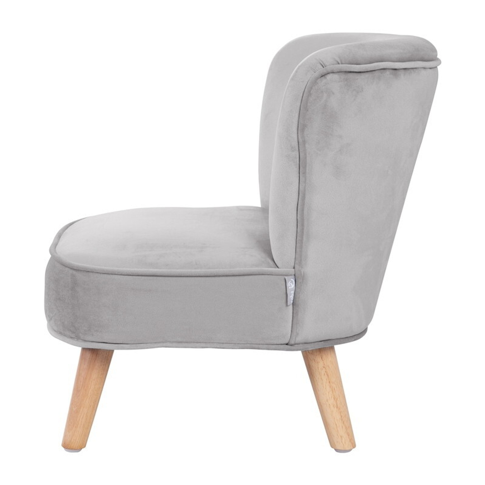 Детское велюровое кресло Roba Lil Sofa серый