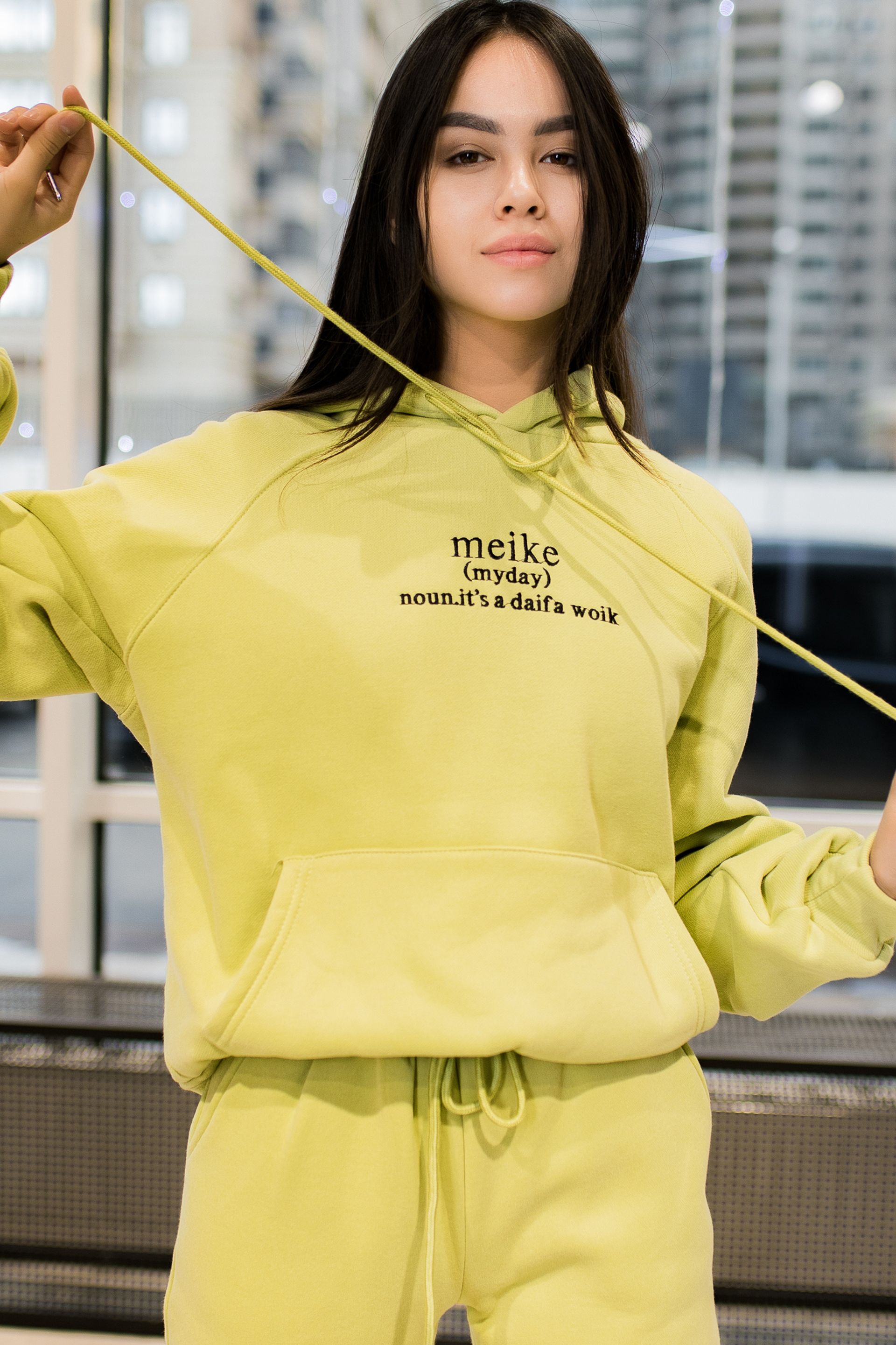Толстовка Айли 18083 с надписью meike на груди купить недорого - интернет-магазин NADYA