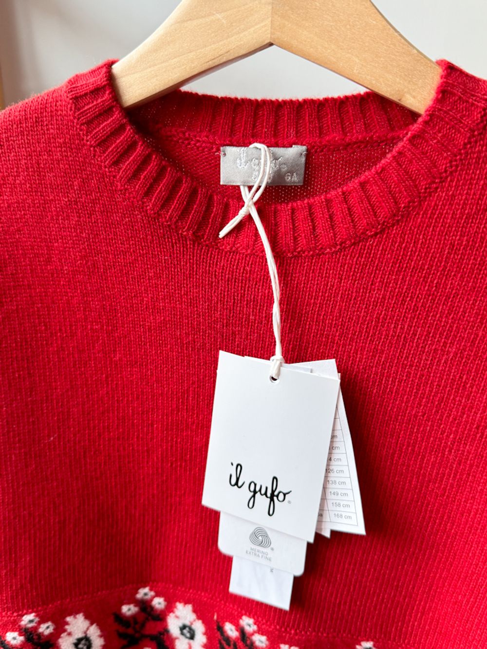 Новый шерстяной свитер Il Gufo, 116