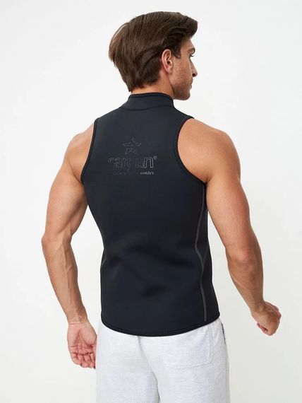 Жилет на молнии Sargan Black King черный 2 мм