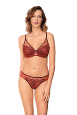 Бюстгальтер Livia с пуш-ап чашками на тонком поролоне (Размер: 80D) (Цвет: черный с бежевым)